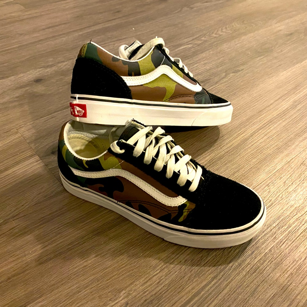 Vans Old Skool Woodland Camo Skate Shoes